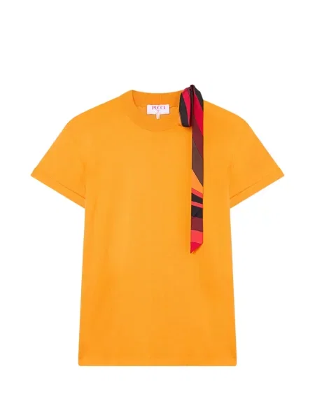 Tricou Pucci de mătase portocaliu