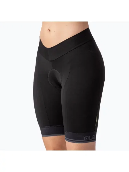 Дамски къси панталони за колоездене ALÉ Pantalone S/B Classico LL black черно