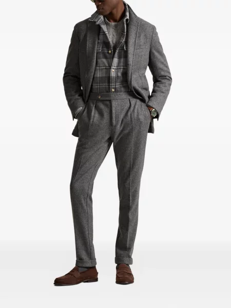 Șapcă Polo Ralph Lauren cu model herringbone din țesătură twill cu imagine albastru
