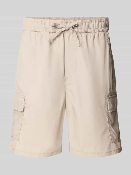 Szorty cargo o kroju regular fit z dodatkiem bawełny Only & Sons beżowe