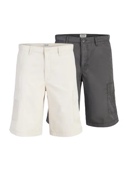 JACK & JONES Pantaloni cu JPSTCOLE MATTY crem / închis gri