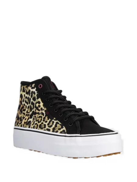 Sneakerși Dc Shoes cu platformă cu imagine cu model leopard negru