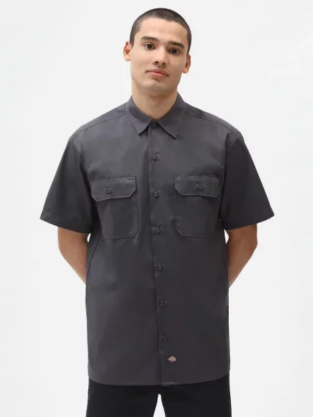 Dickies Work Сорочка з коротким рукавом сірий
