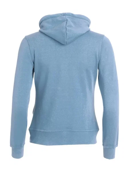 Clique Basic Hoody Full Zip Lekka bluza z kapturem – light blue niebieska