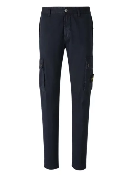 Pantaloni cargo Stone Island cu strasuri albastru