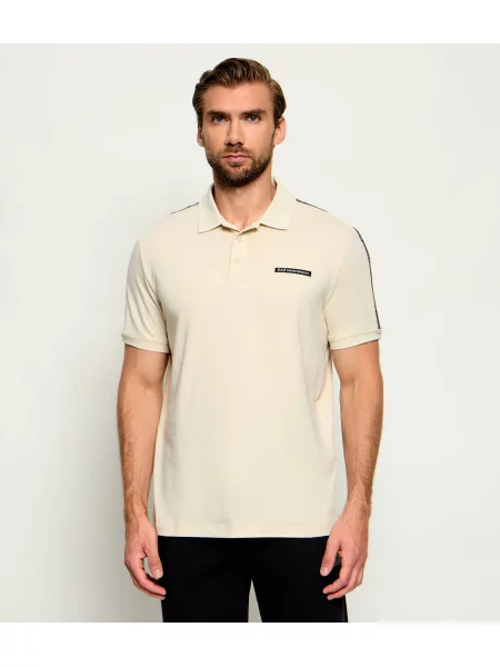 Tricou polo Ea7 bej