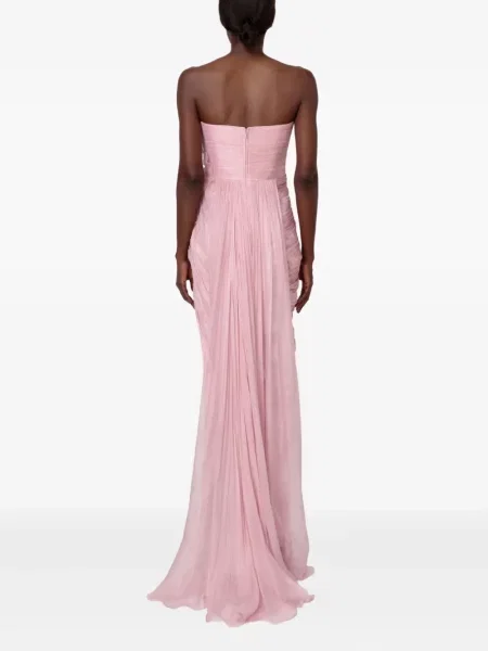 Gėlėtas kostiumas maksi maxi suknele Iris Serban rožinė