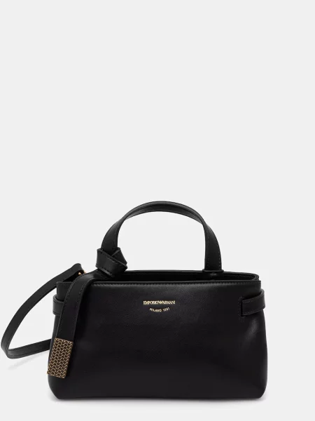 Emporio Armani torebka skórzana czarna