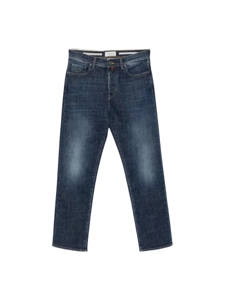Jeansy straight leg Jacob Cohen niebieskie