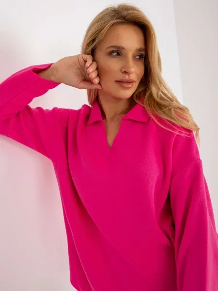 Pulover Fashionhunters roza