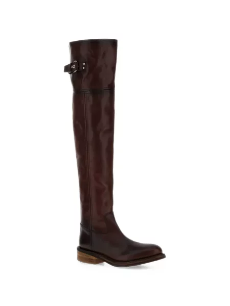 Botine Miu Miu din piele maro