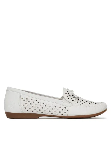 Rieker Mocasini alb