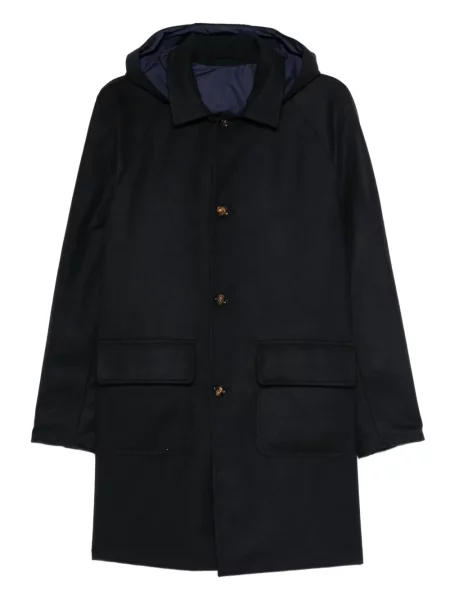 Палто Kired с качулка синьо