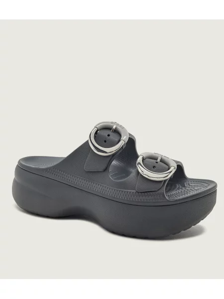 CROCS Șlapi Saturday Platform Dipped Buckle gri
