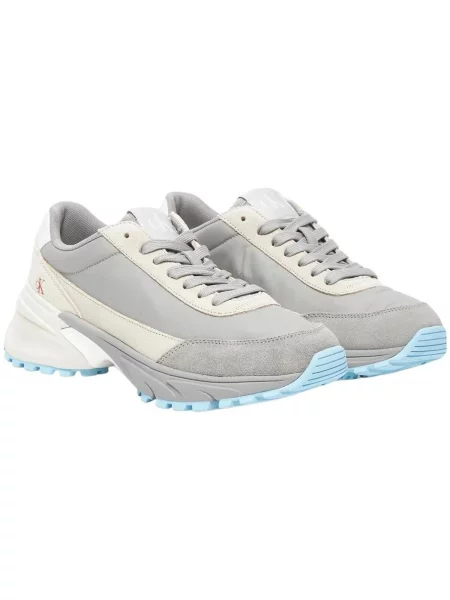 Calvin Klein Jeans Sneakersy Hike Runner Mg Mix šedá