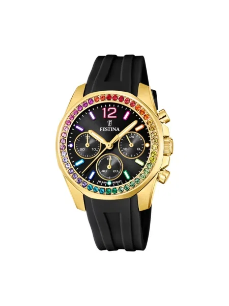 FESTINA Analogové hodinky Chronograph Boyfriend Collection' černá