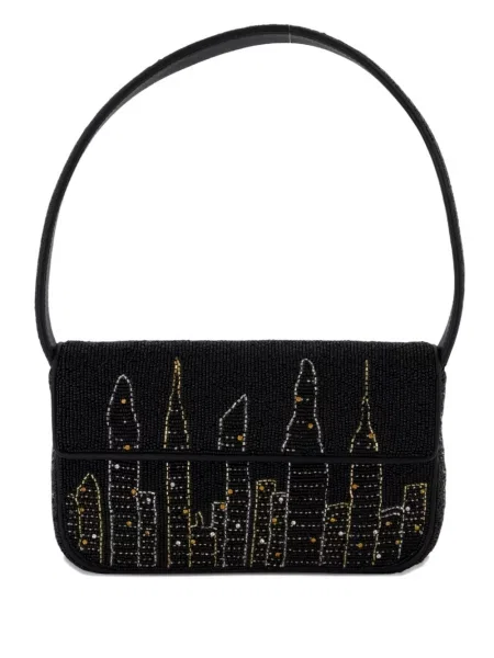 Чанта Staud мъниста черно