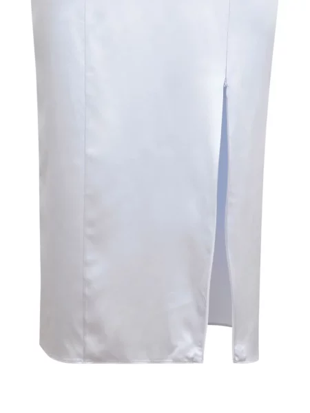 Rochie Fleur Du Mal cu crăpătură de costum alb