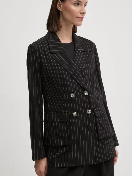 Dkny sacou cu doua randuri de modelator negru