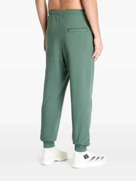 Pantaloni Y-3 din material terry verde