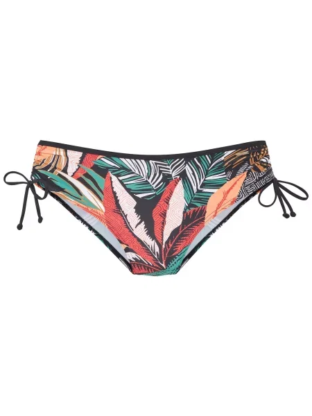 SUNSEEKER Slip costum de baie verde jad / portocaliu / negru alb