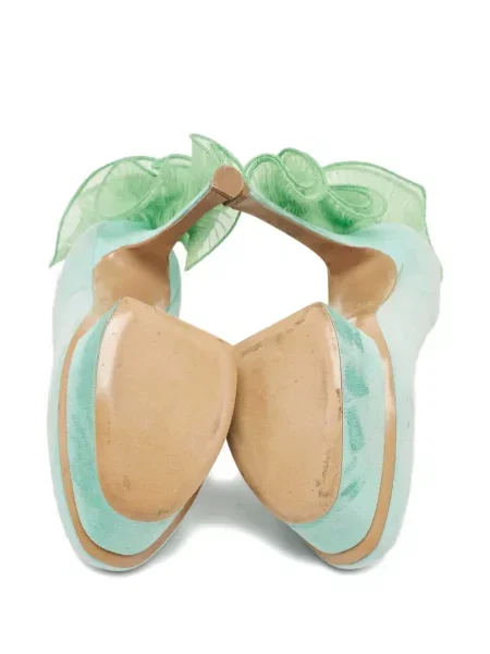 Semišové lodičky Nicholas Kirkwood zelené