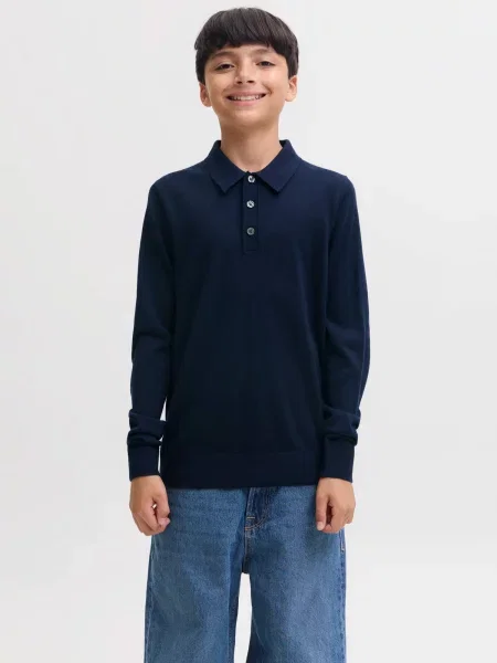 Jack & Jones Junior Pulover JPRBLAMERINO bleumarin