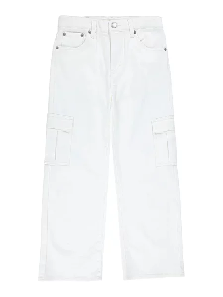 Levi's Dječje traperice 94 BAGGY CARGO bijela