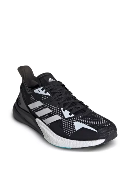 Pruhované trekkingové lněné tenisky Adidas UltraBoost šedé