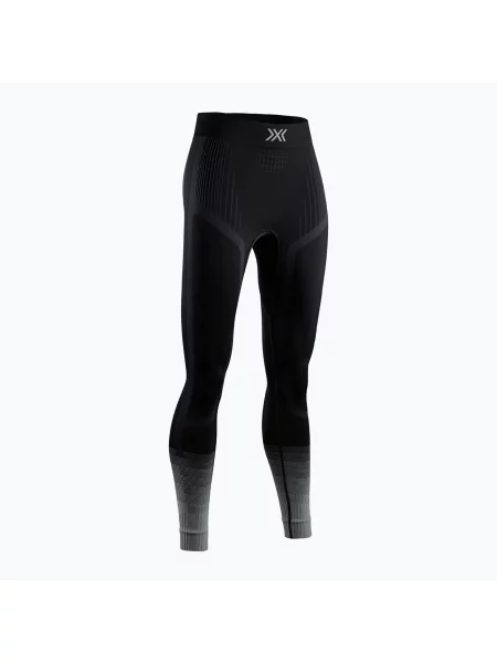 Pantaloni termoactivi pentru femei X-Bionic Invent Graphics x black/dark grey negru