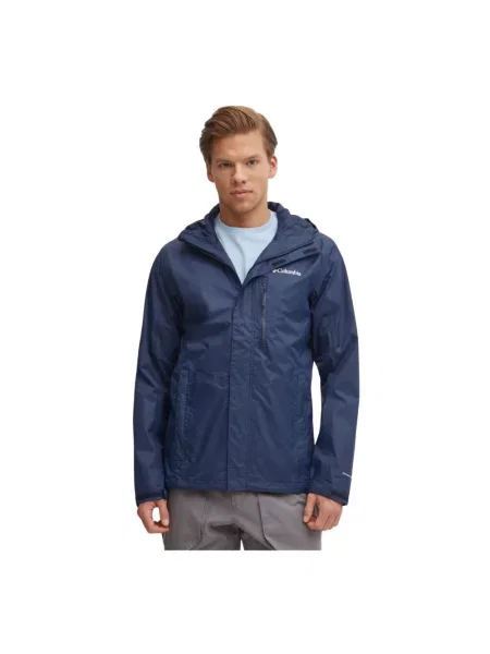 Kurtka przeciwdeszczowa Columbia Pouring Adventure III collegiate navy niebieska