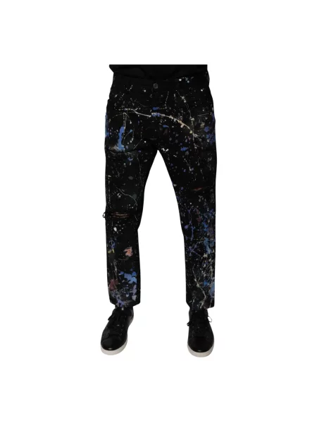 Skinny spodnie Dolce And Gabbana czarne