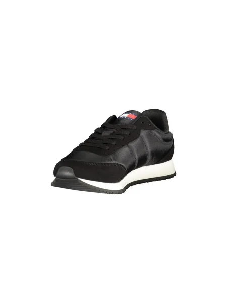 Tommy Jeans Sneakers | piele întoarsă negru