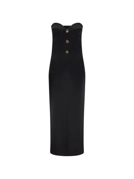 Rochie midi Violante Nessi fără bretele negru