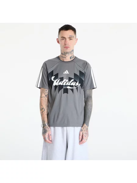 Tričko adidas M Tiro Gc Ho T Grey Four/ Black/ Off White L bílé