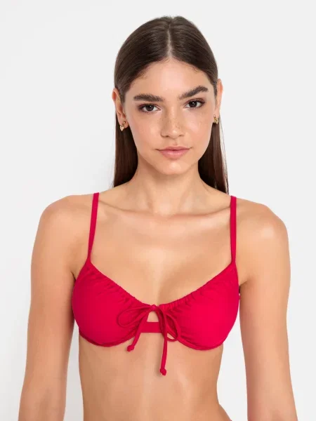 LSCN by LASCANA Bikini zgornji del Gina malina