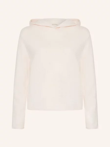 Lilienfels Pletená Mikina S Kapucí Z Kašmíru krémová