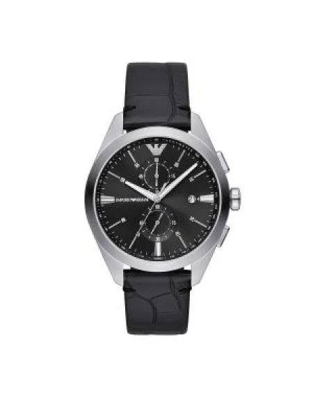 Emporio Armani óra ezüst férfi fekete
