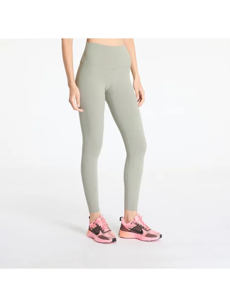 Colanți Nike Zenvy Gentle-Support High-Waisted Full-Length Leggings Light Army/ Black S negru
