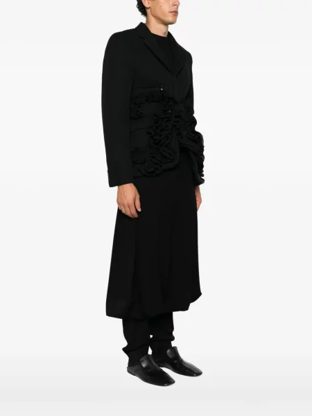 Μπλέιζερ Comme Des Garçons Homme Plus με βολάν μαύρο