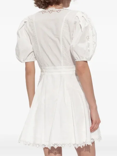 Rochie Ulla Johnson cu broderie de costum alb