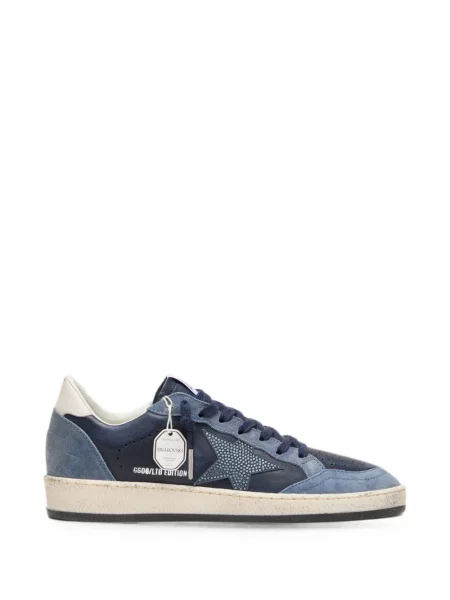 Sneakerși Golden Goose Ball Star din piele de căprioară albastru