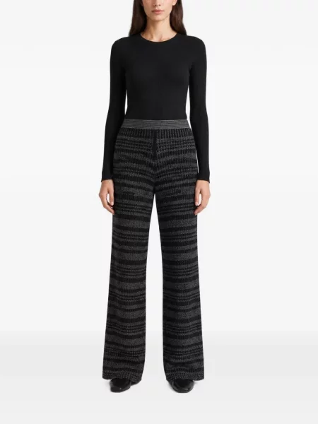 Pantaloni Retori de lână negru