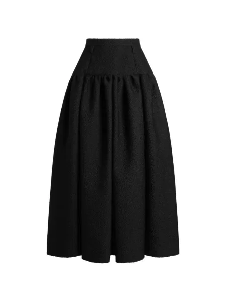Fustă midi Dolce & Gabbana de lână negru