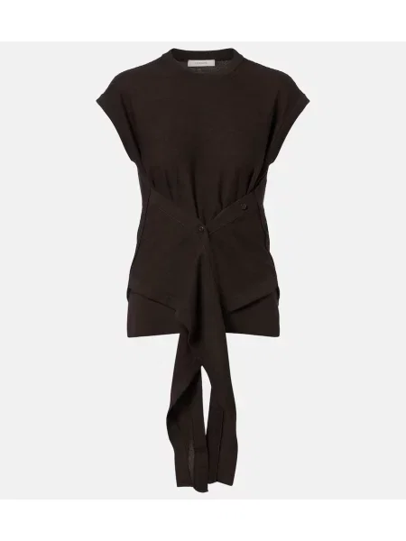 Top Lemaire de lână maro