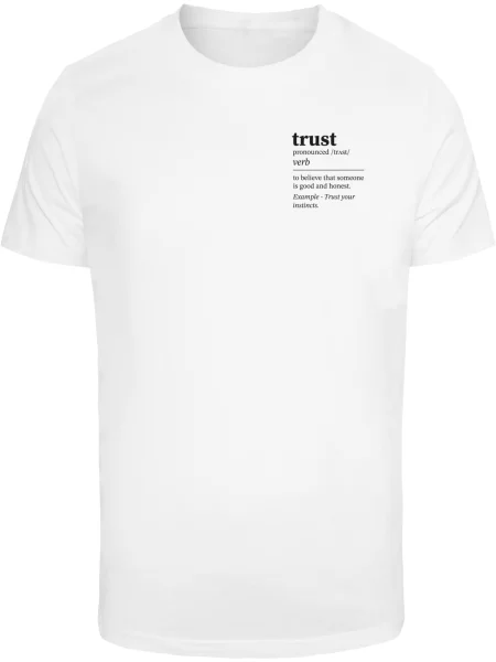Mister Tee Tricou Trust Definition negru alb