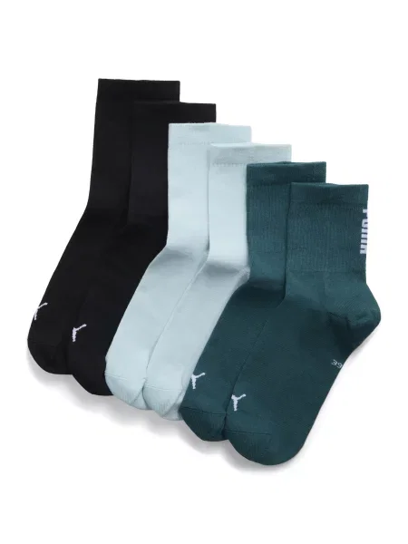 Krótkie skarpety PUMA Unisex 3 pary Akcesoria zielony