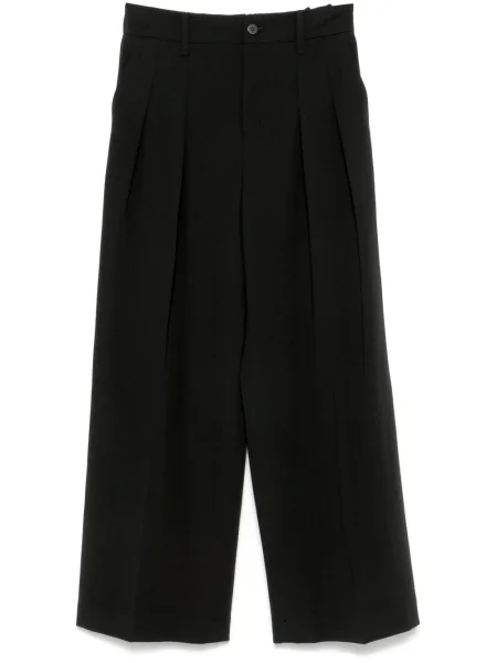 Pantaloni Issey Miyake de lână negru