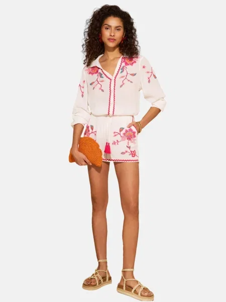 Love & roses Bluză roz alb