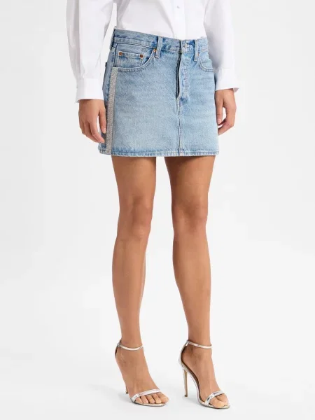 Levi's Dżinsowa spódnica Kobiety jednolity 29 niebieski